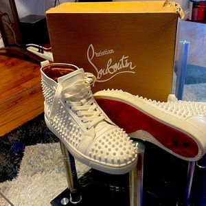 White Cristian Louboutin size 11